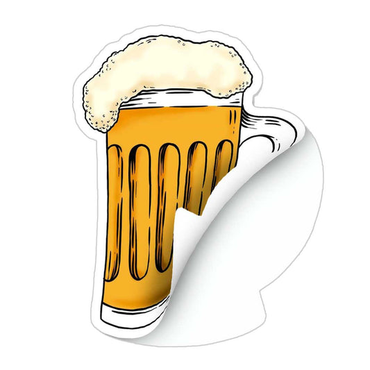 Beer Never Broke My Heart Sticker