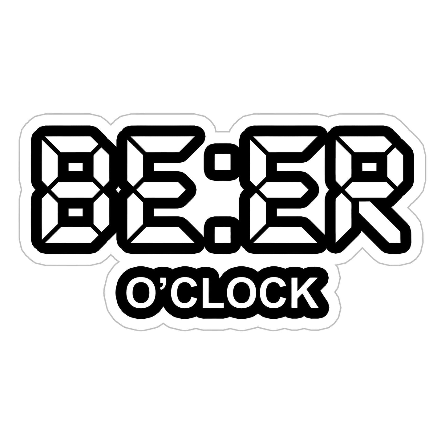 Beer 'O Clock Sticker