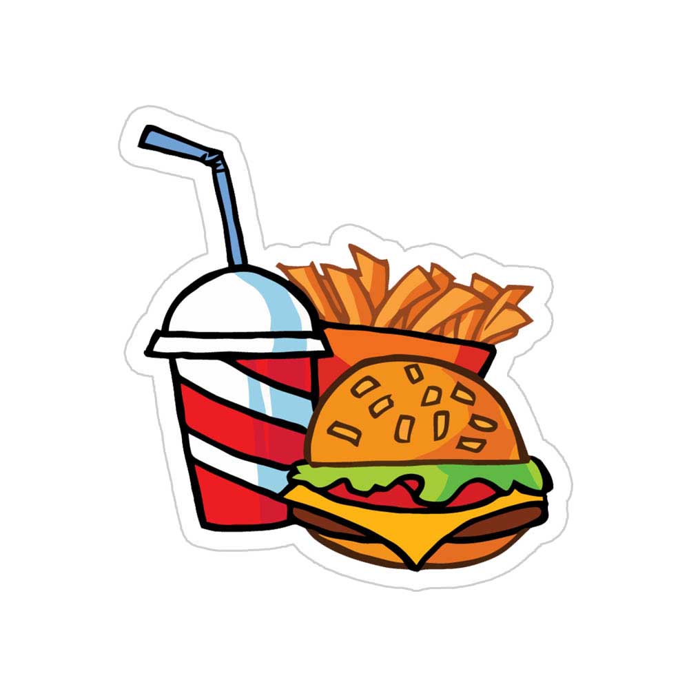 Burger Fries Coke Sticker
