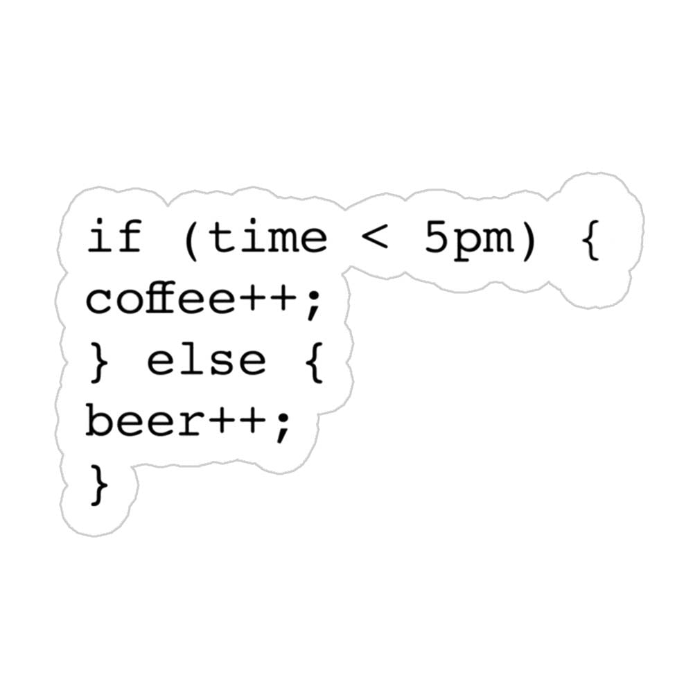 Coffee + Beer Sticker