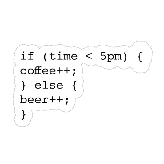 Coffee + Beer Sticker