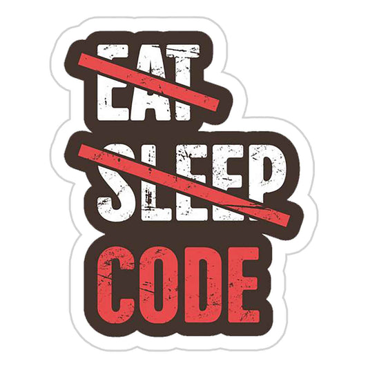 Eat Sleep Code Sticker