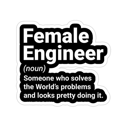 Female Engineer Sticker