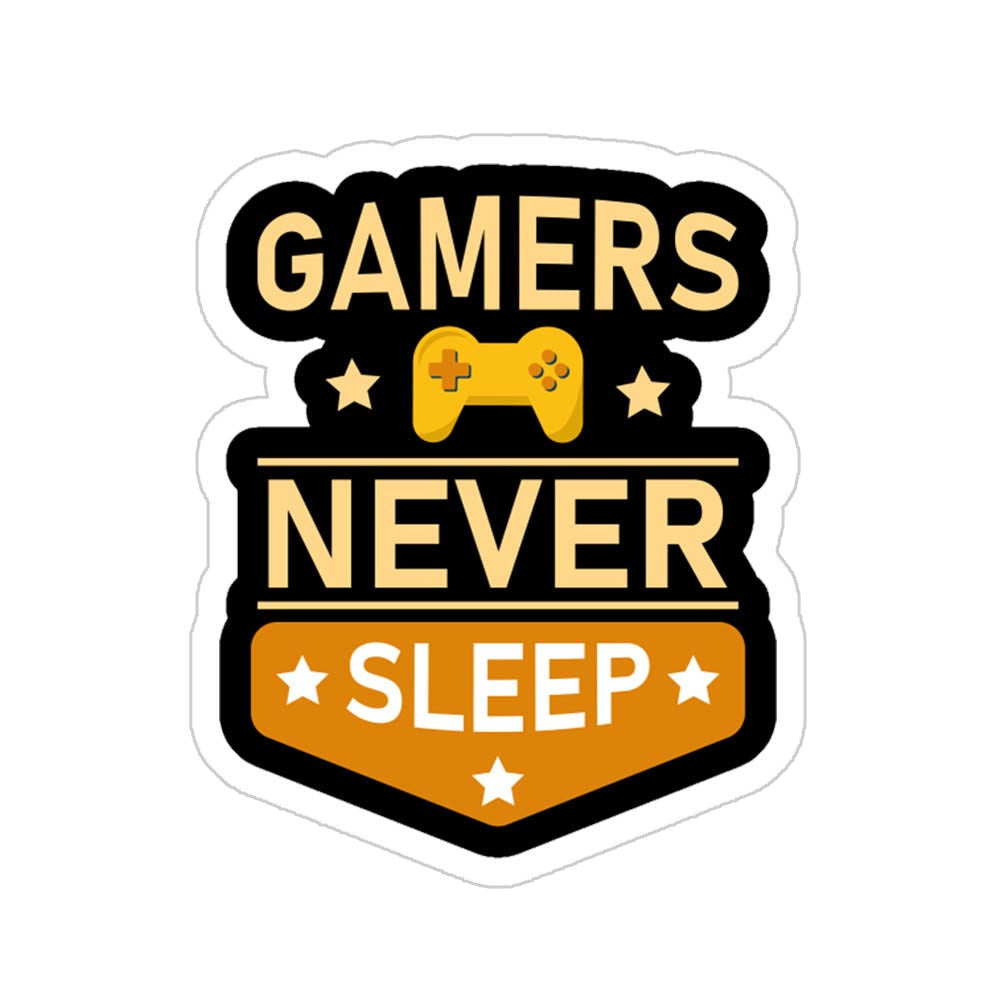 Gamers Never Sleep Sticker
