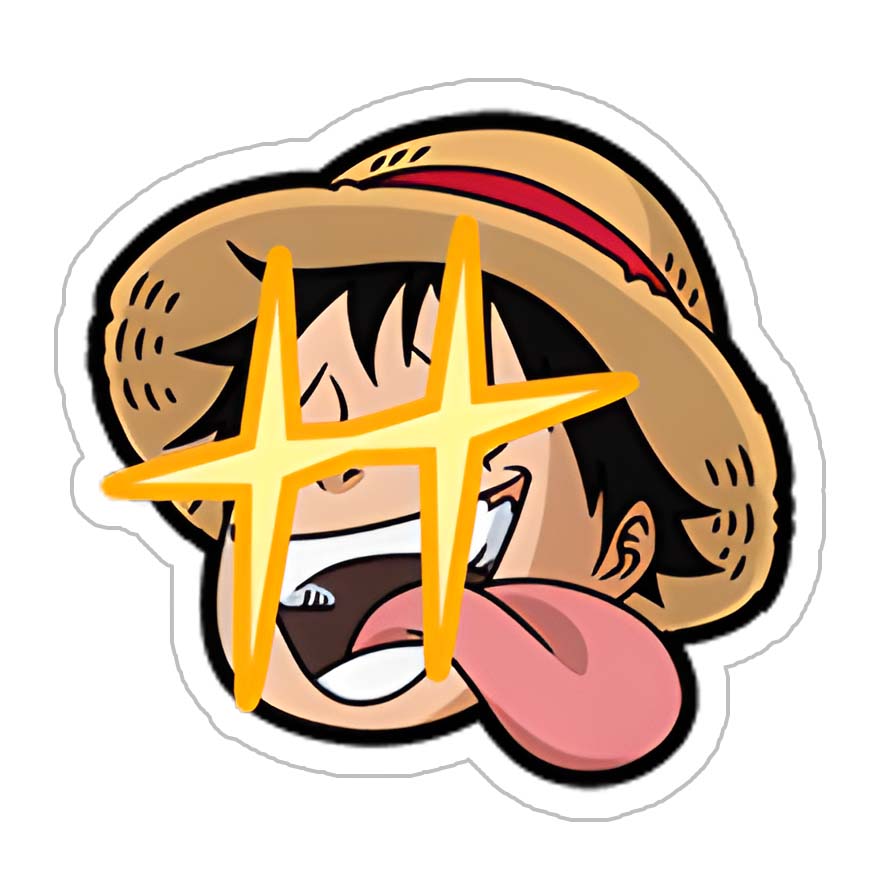 Greedy Luffy Sticker