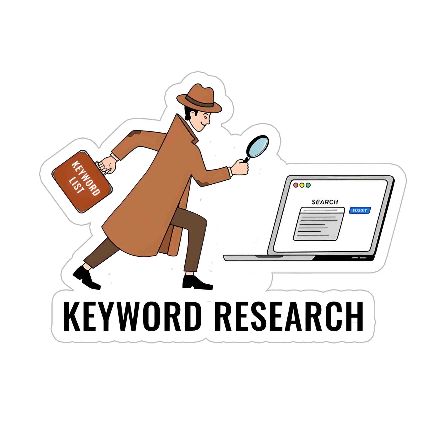 Keyword Reasearch Sticker