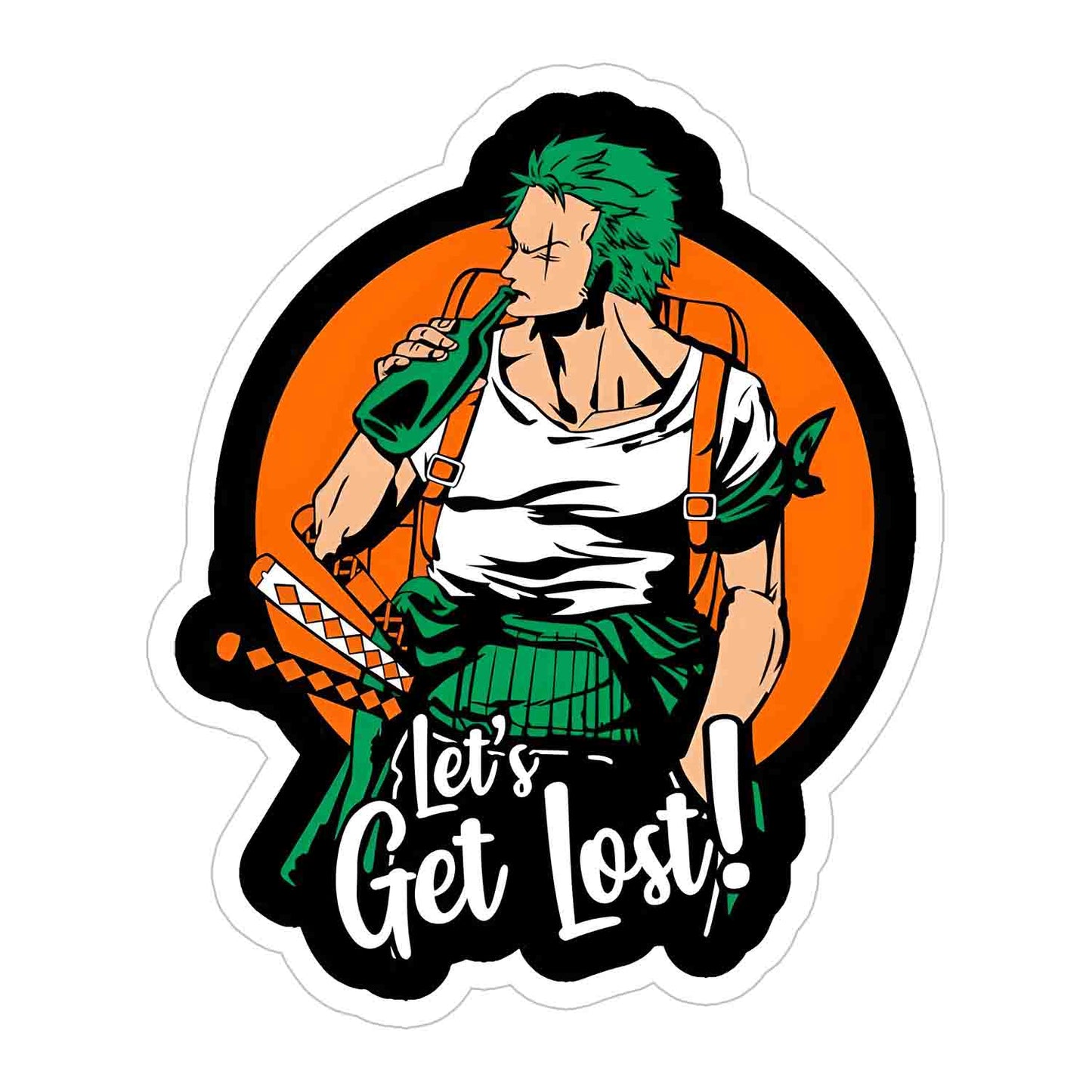 Let's get lost Sticker