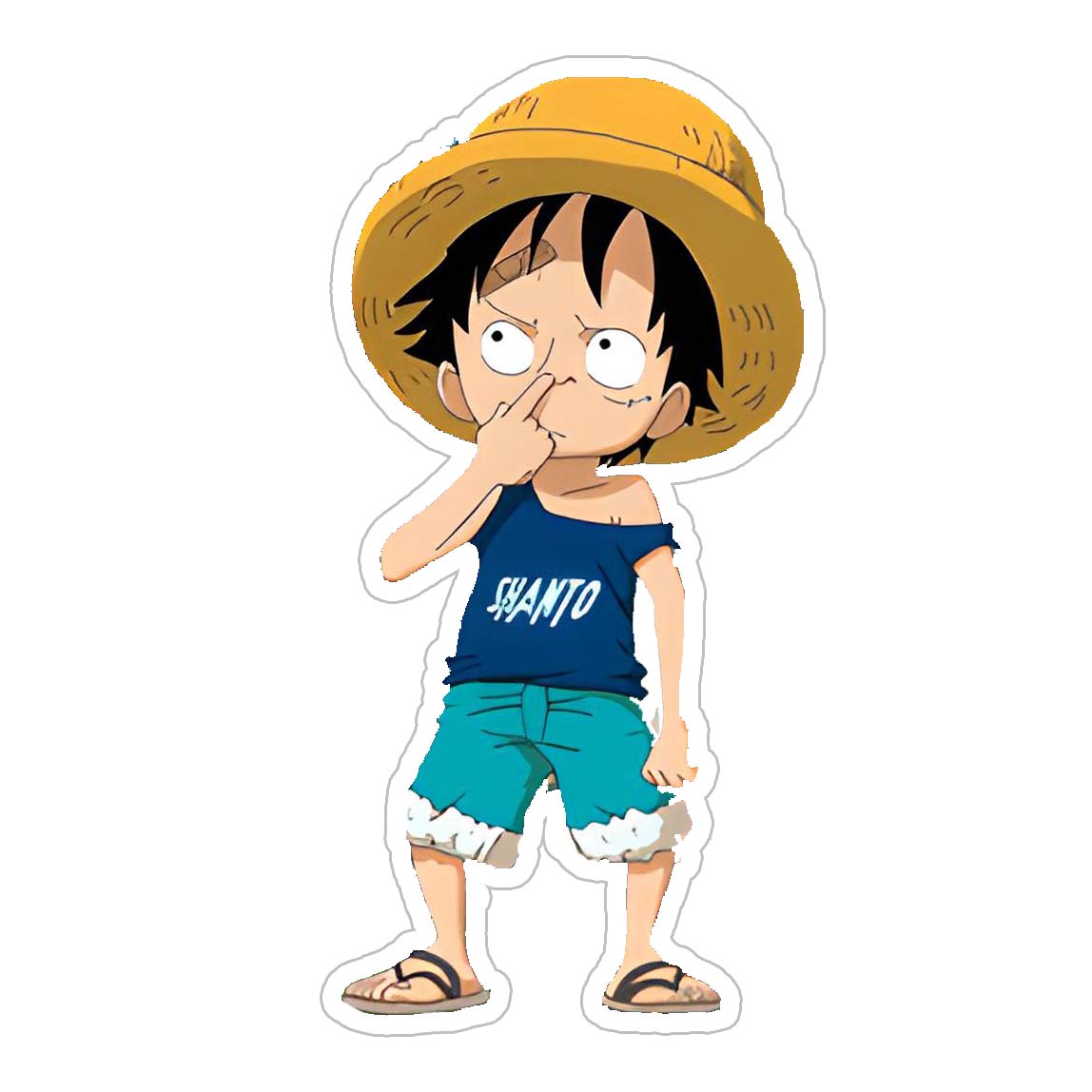 Luffy Nose Care Sticker