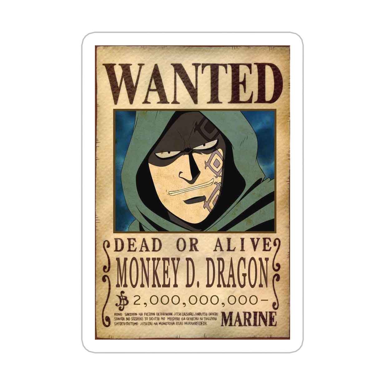 Money D Dragon Bounty Sticker