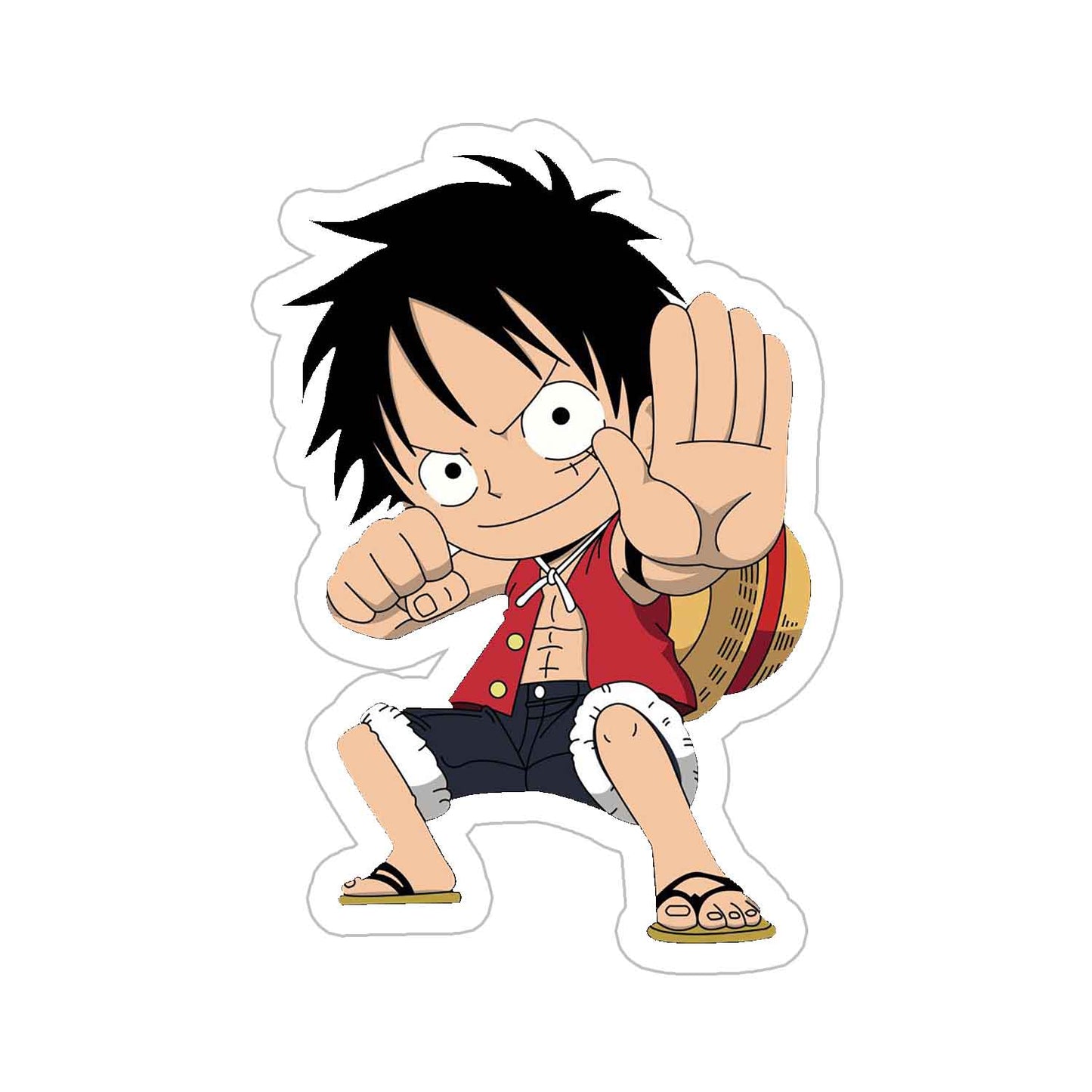 Ready to foght luffy Sticker