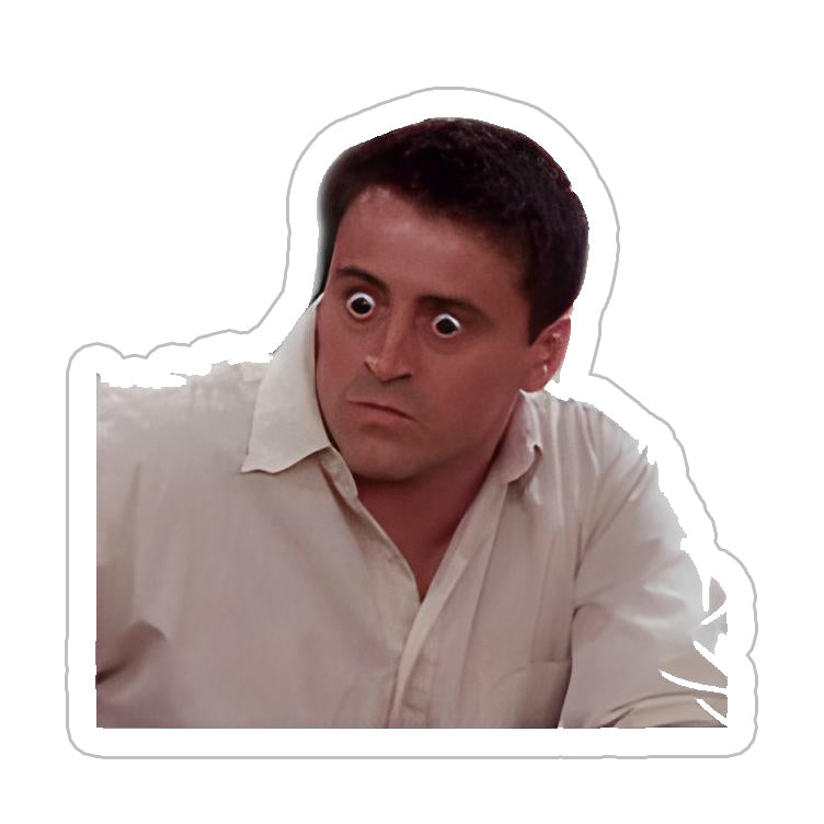 Shocked Joey Sticker