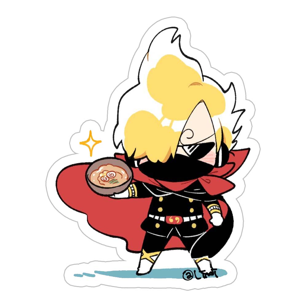 Stealth Black Sanji Sticker
