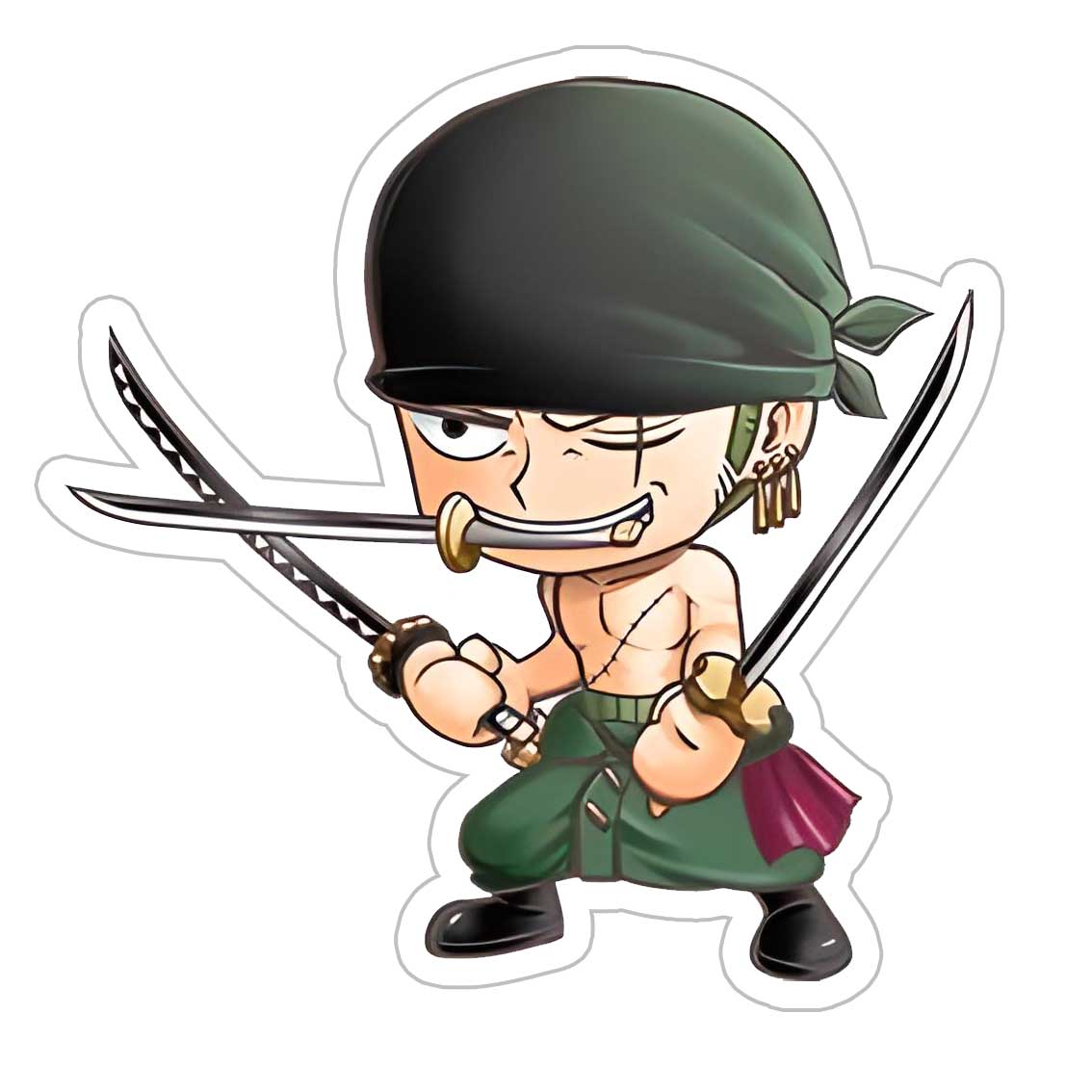 Training Mode Zoro Sticker