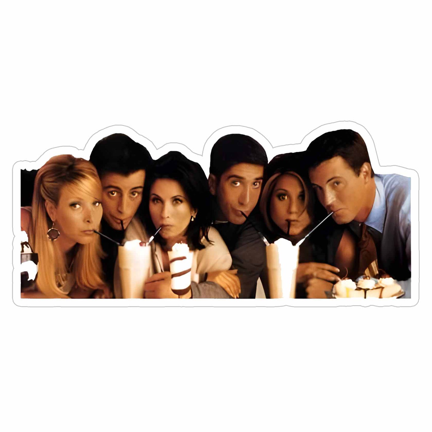 Watching Friends Sticker