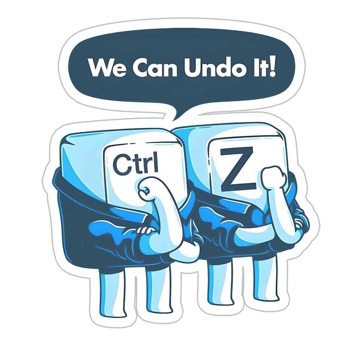 We can undo it Sticker