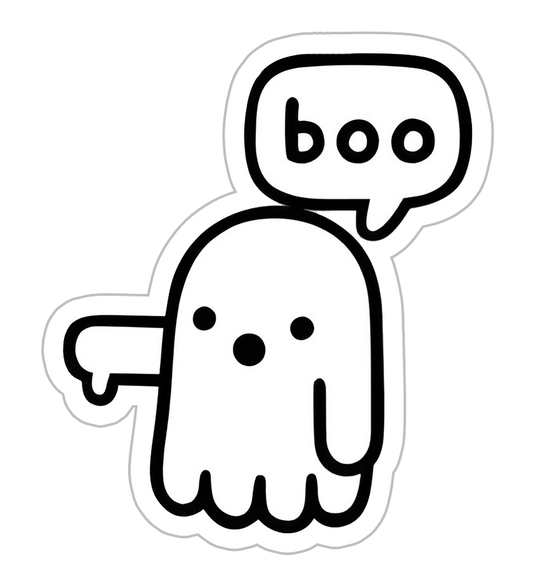 Boooooo Sticker