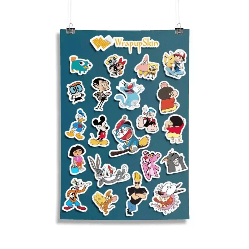 Cartoon Sticker Pack – Wrapupskin