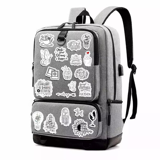 Black & White Aesthetic Sticker (pack of 20)