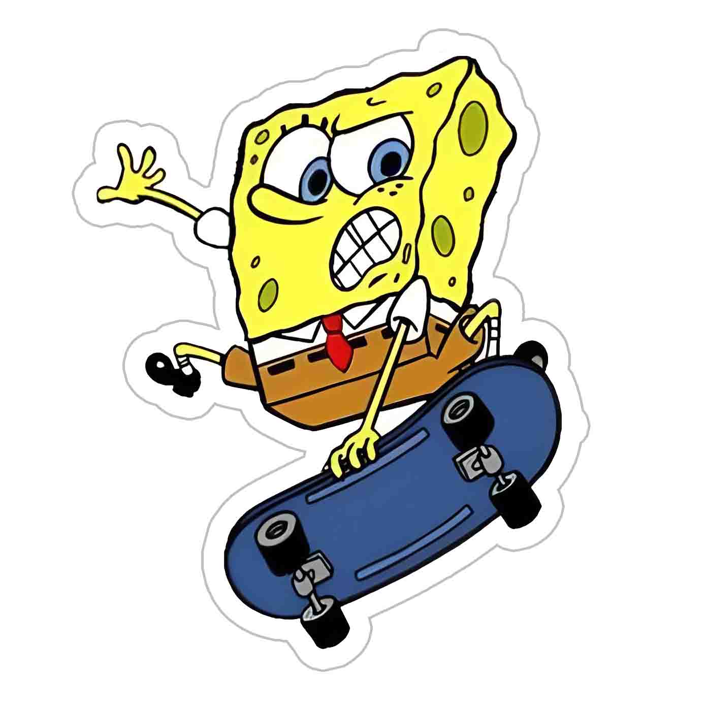 Spongy Skating Sticker