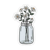 Floral Jar Sticker