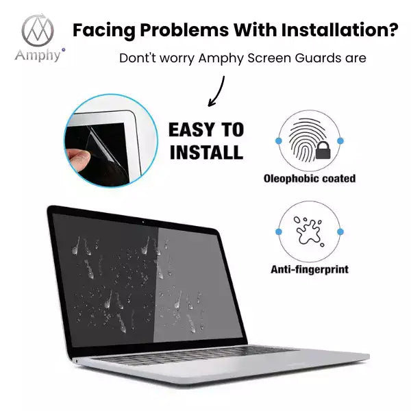 hydrophobic and oleophobic laptop screen protector unbreakable