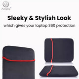 sleeky and stylish easy to handle laptop sleeve 