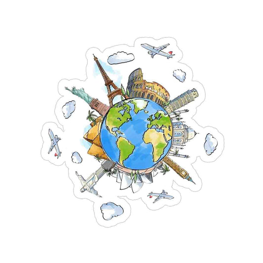 All Wonders of world Sticker