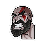 Angry Kratos Sticker
