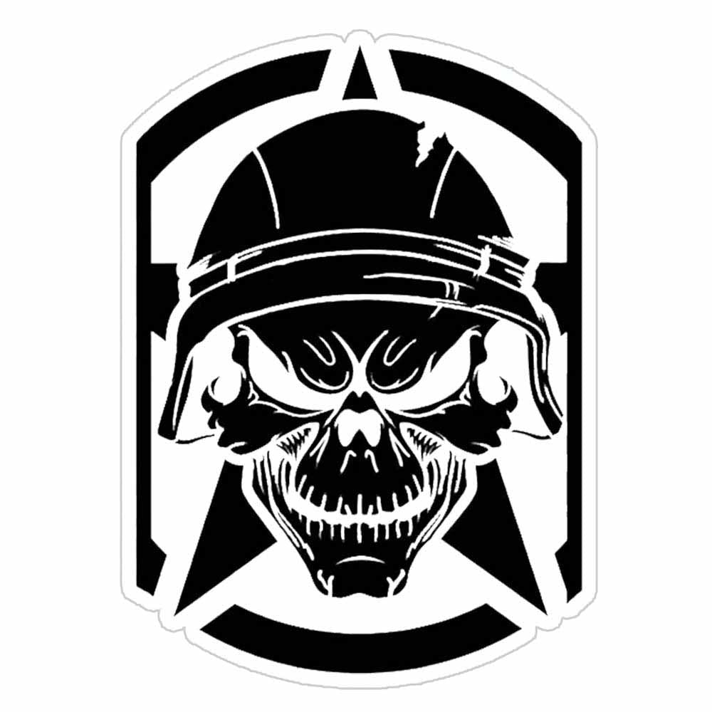 Army Skull Sticker