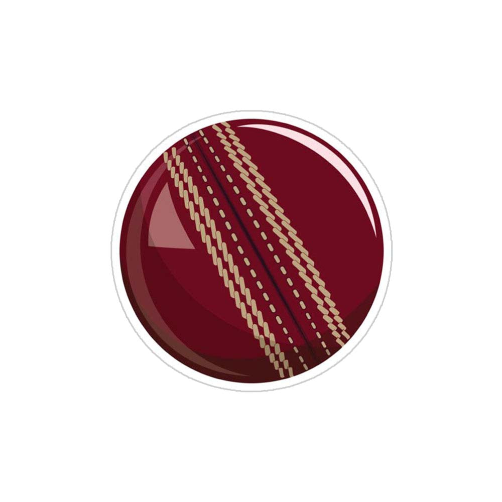 Test Cricket Ball Sticker