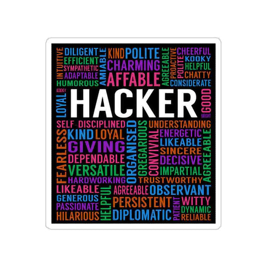Hacker Qualities Sticker