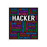 Hacker Qualities Sticker