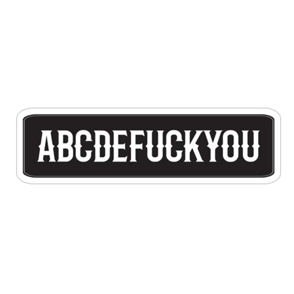 Abcdefyou sticker