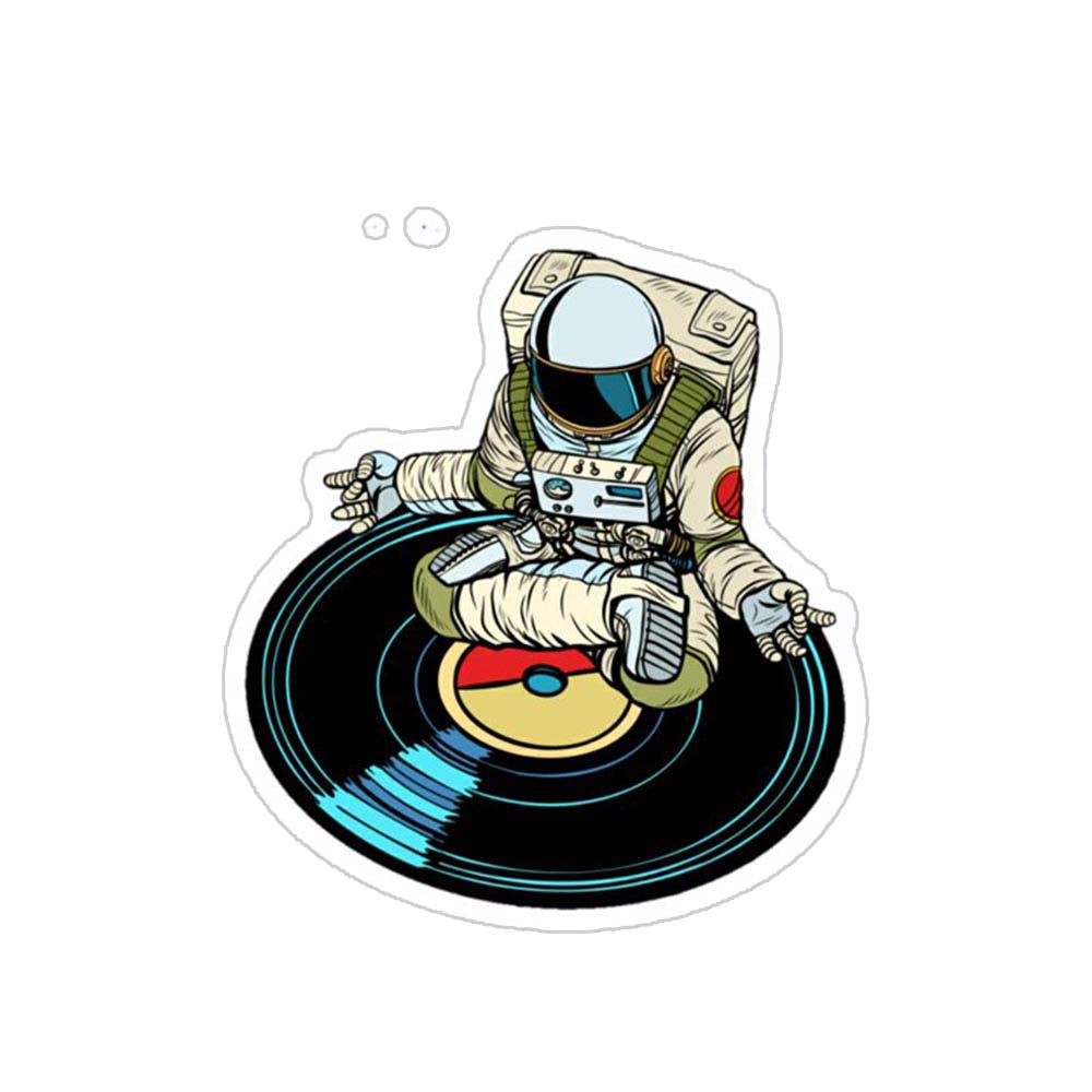 Astronaut In Music Sticker