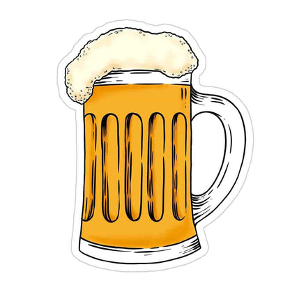 Beer Never Broke My Heart Sticker