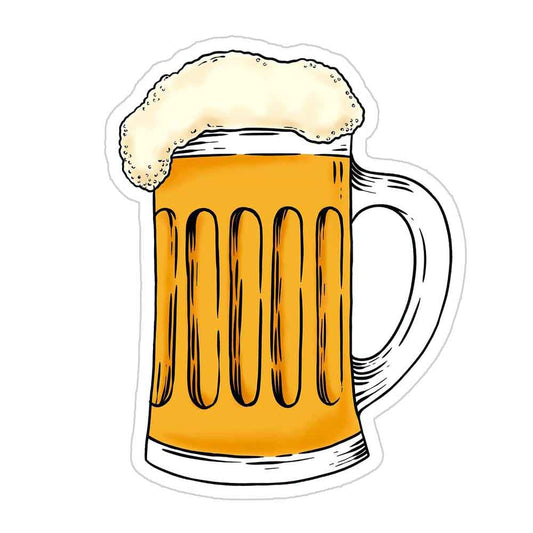 Beer Never Broke My Heart Sticker