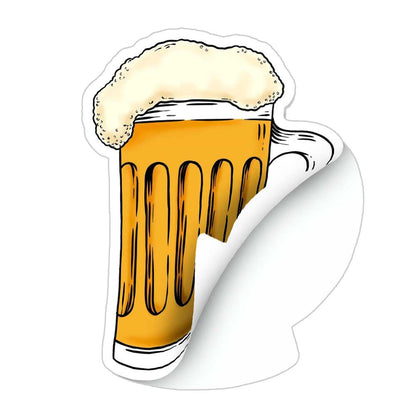 Beer Never Broke My Heart Sticker