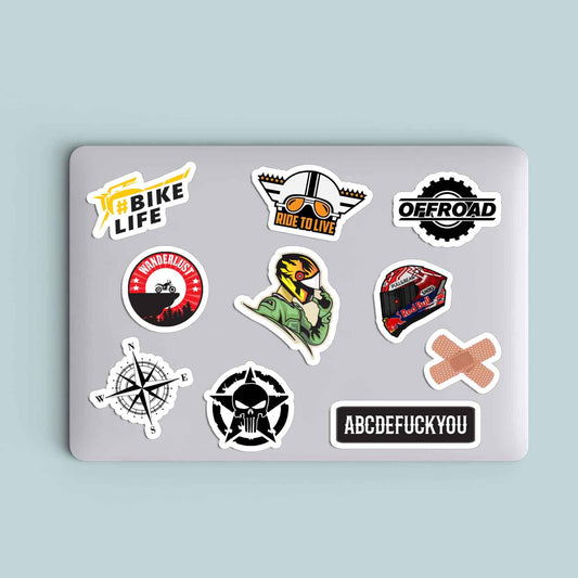 Bikers Sticker (Pack of 10)