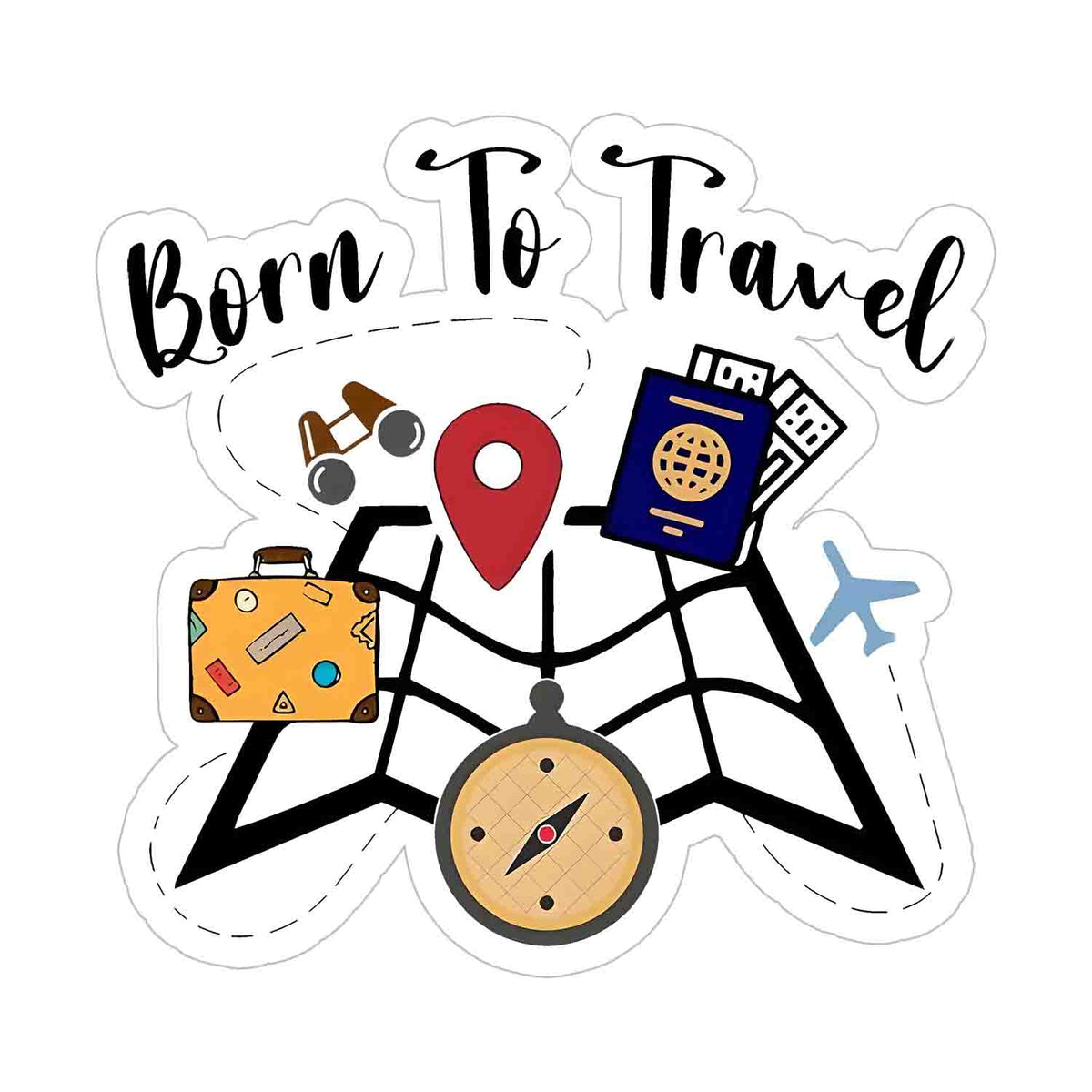Born Travel Sticker