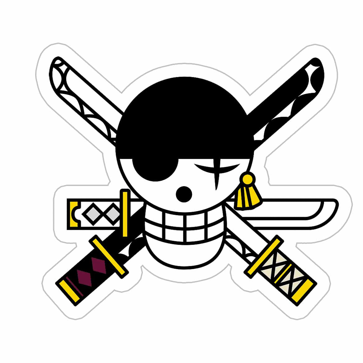 Bounty Hunter Zoro Pirate Sticker