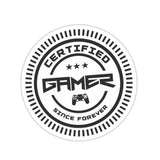 Certified Gamer Sticker