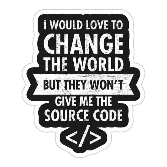 Change The World Sticker