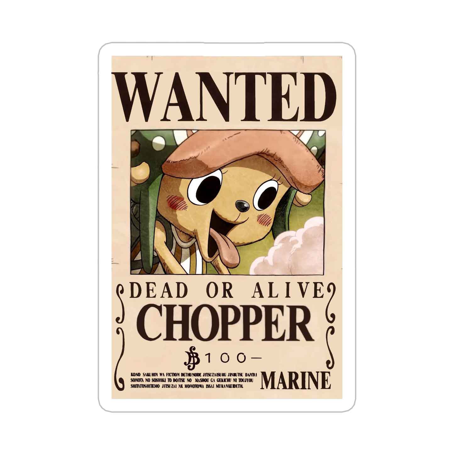 Chopper Bounty Sticker