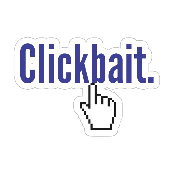 Click Bait Sticker Vinyl Stickers for Social Media Digital Marketing and Influencers ...