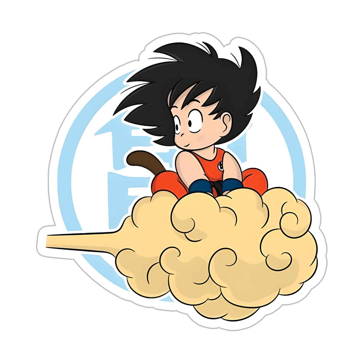 Cloud rider son goku Sticker