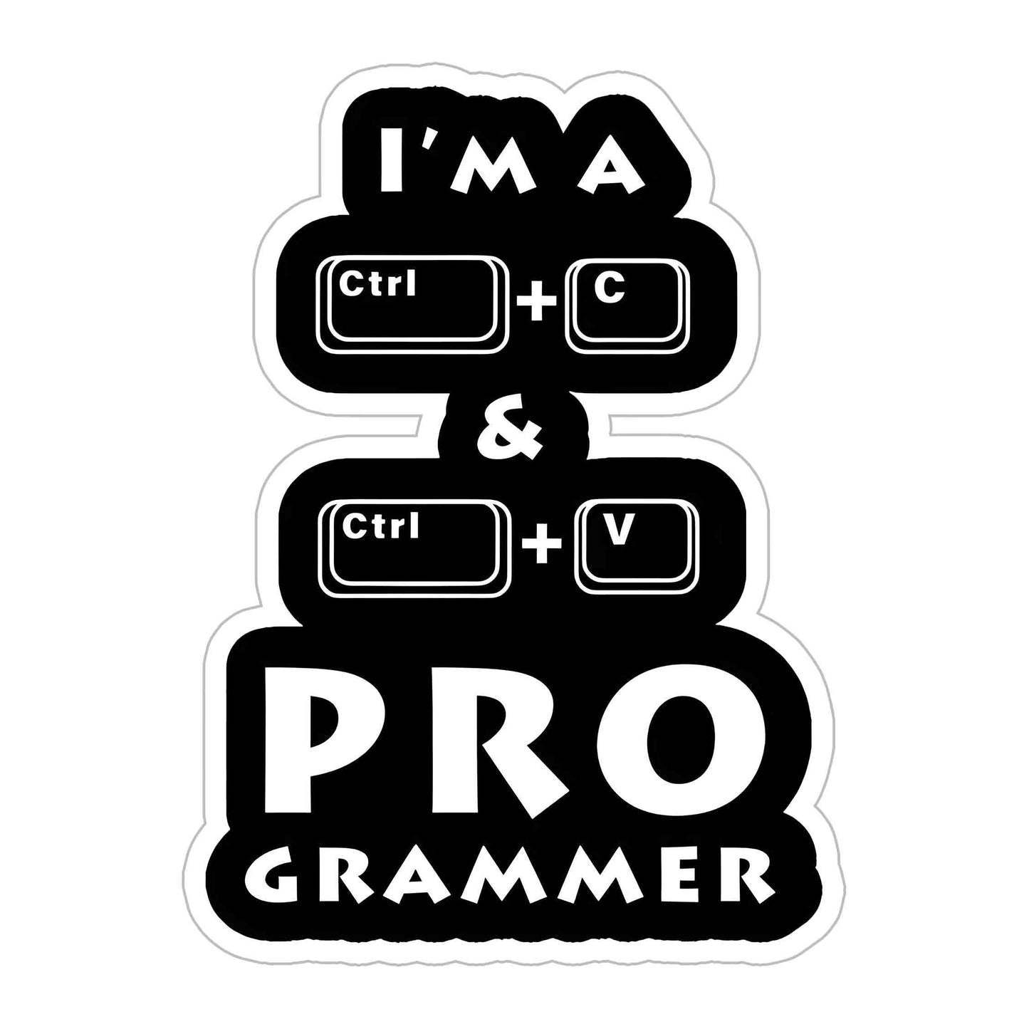 Copy Paste Programmer Sticker