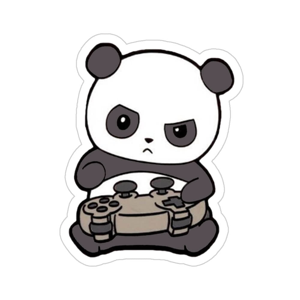 Cute Gamer Panda Sticker