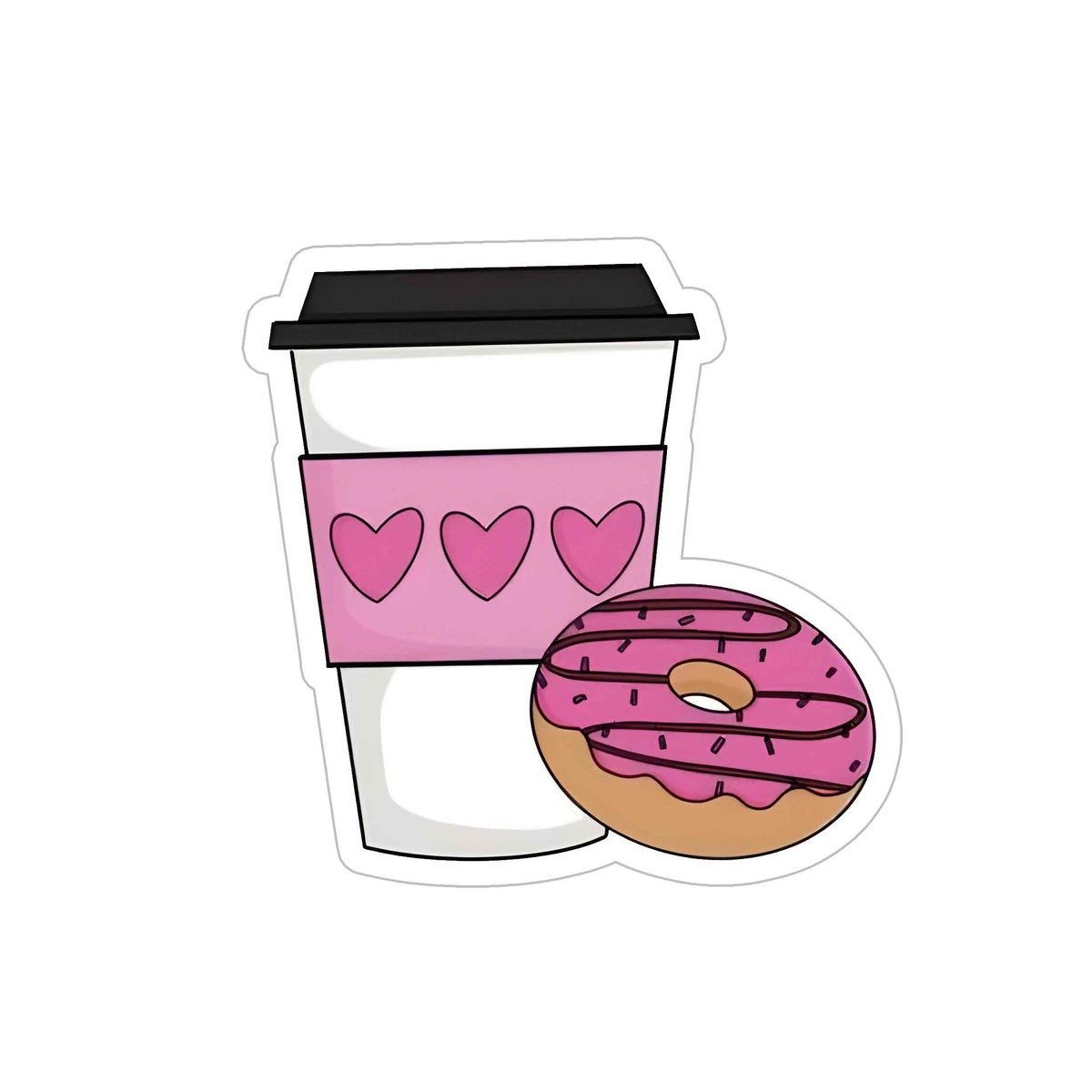 Donut Shake Sticker