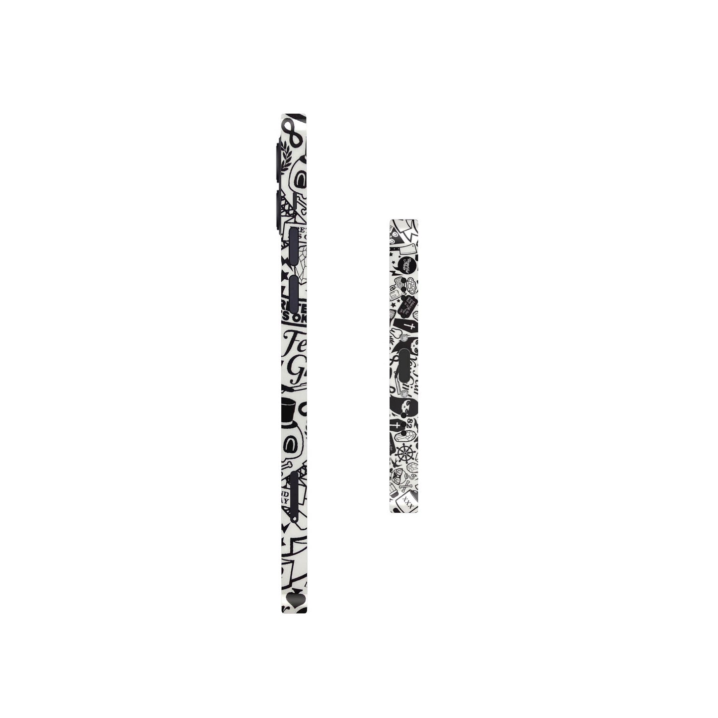 Doodles Black & White Skin