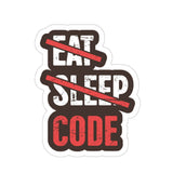 Eat Sleep Code Sticker